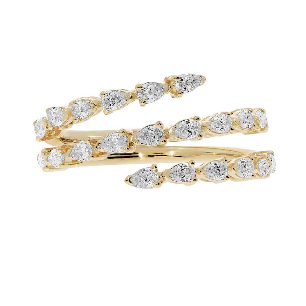 Pear Shape Diamond Ring LR12862A3.0X2.0 